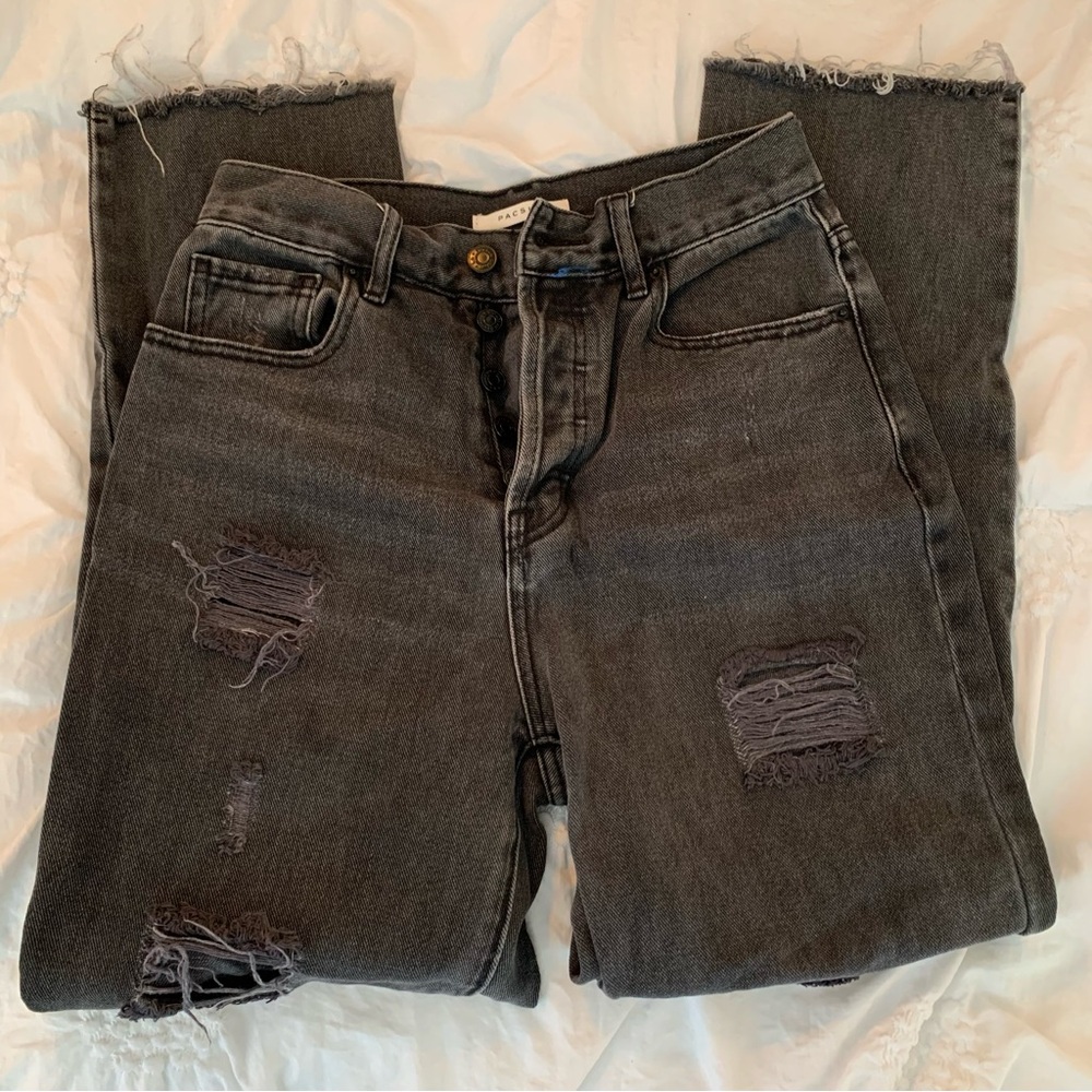 PACSUN FADED BLACK JEANS